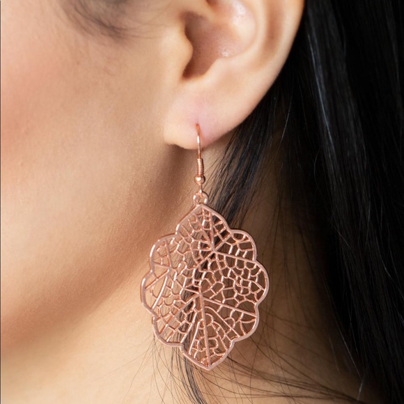 Paparazzi Earrings - Meadow Mosaic - Copper